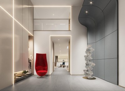 现代地下室3D模型下载